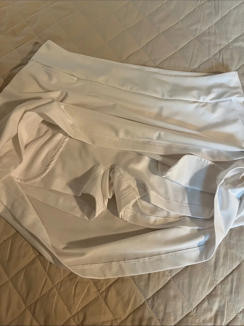 Nike White Performance Tennis or golf skirt with Subtle Logo